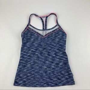 Kos USA Athletic Tank Top Womens X-Large Blue Striped